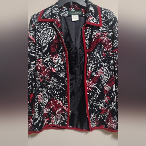 Women's Harve'Benard by Benard Holtzman Multicolor Blazer/Jacket Size: 10 - Picture 11 of 11